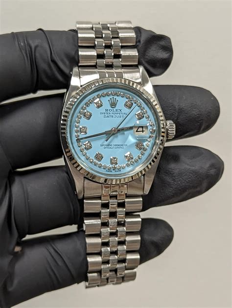 rolex con diamanti costo|rolex datejust blu.